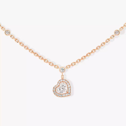 [Leaves]CLASSIC HEART PENDANT NECKLACE