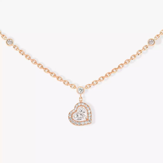 [Leaves]CLASSIC HEART PENDANT NECKLACE