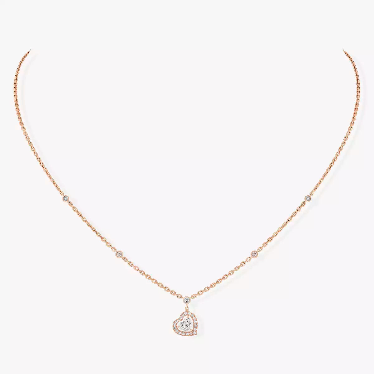 [Leaves]CLASSIC HEART PENDANT NECKLACE
