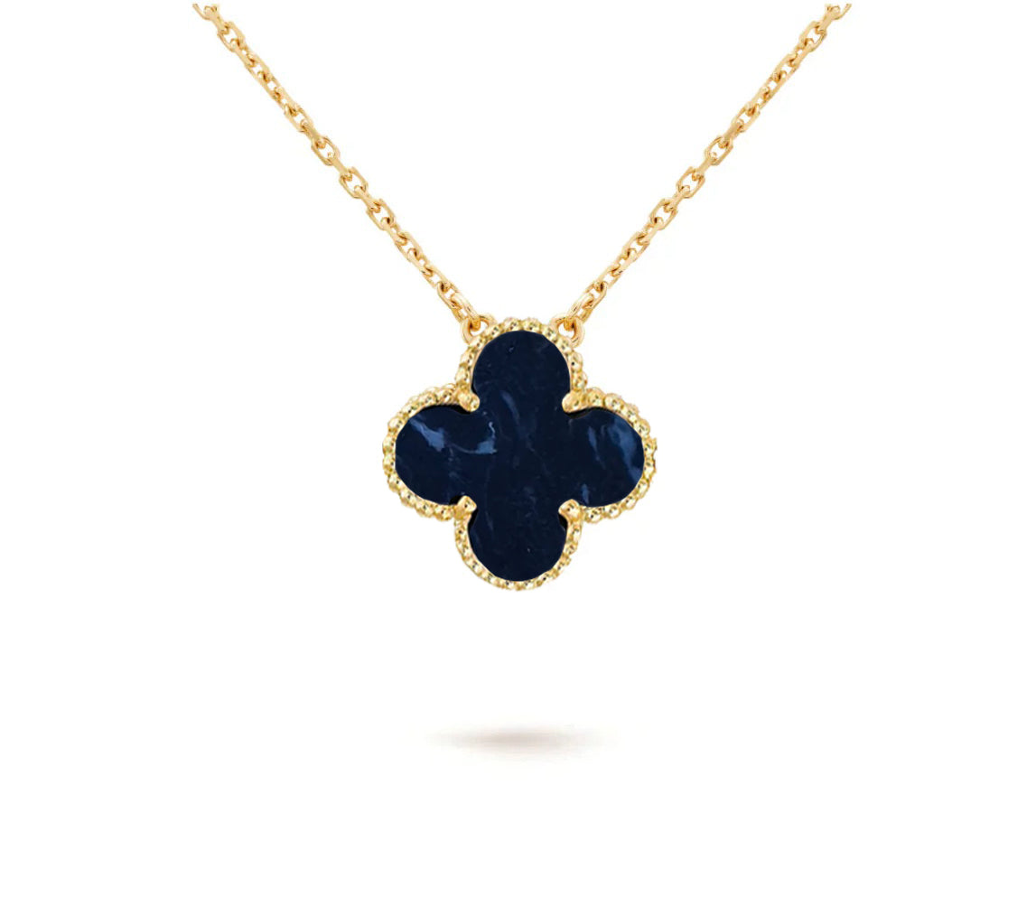 [Leaves]15MM CLOVER FLOWER PENDANT NECKLACE COLLECTION