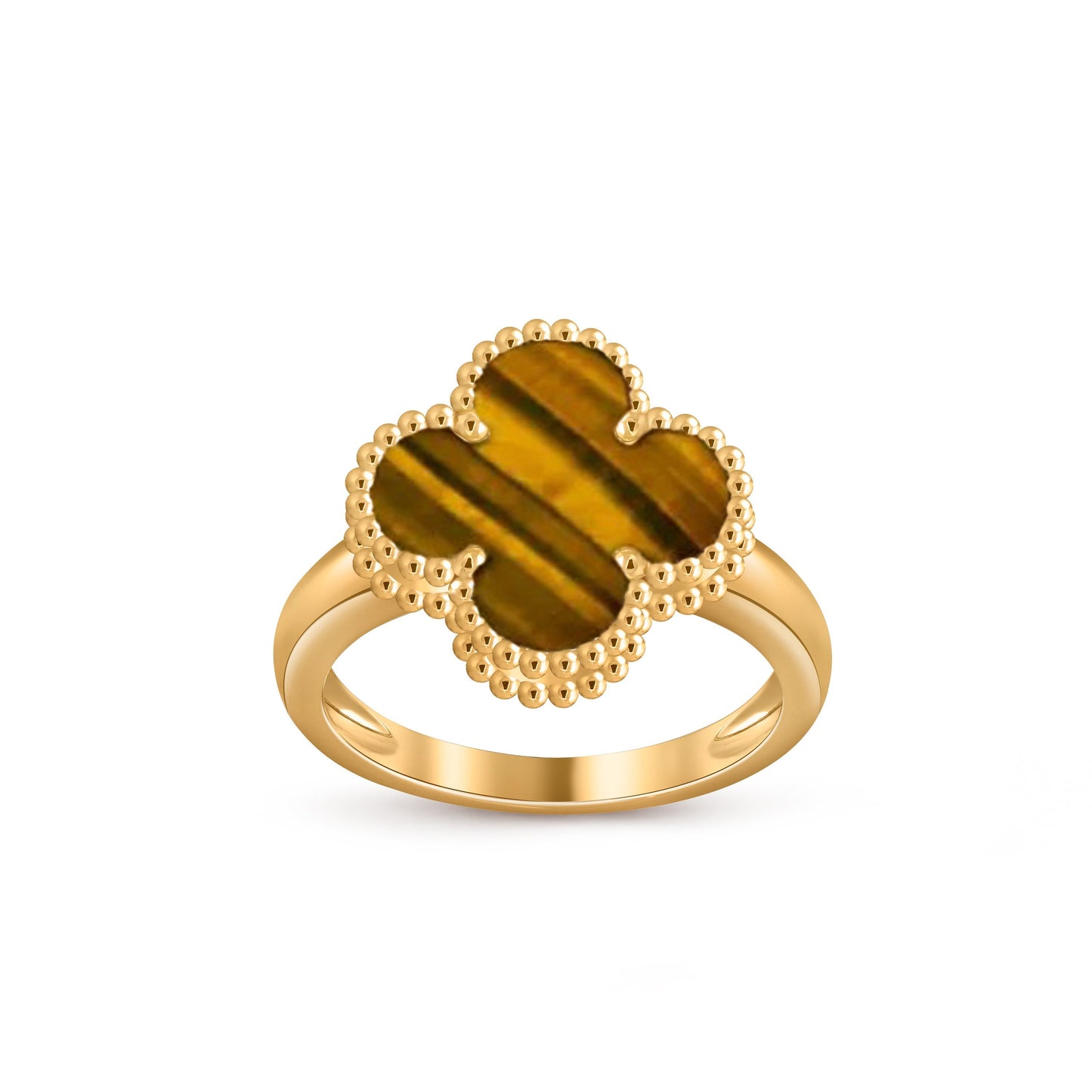 [Leaves]LUCKY CLOVER VINTAGE GOLD RING COLLECTION