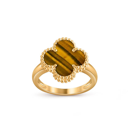 [Leaves]LUCKY CLOVER VINTAGE GOLD RING COLLECTION