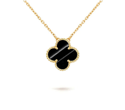 [Leaves]15MM CLOVER FLOWER PENDANT NECKLACE COLLECTION
