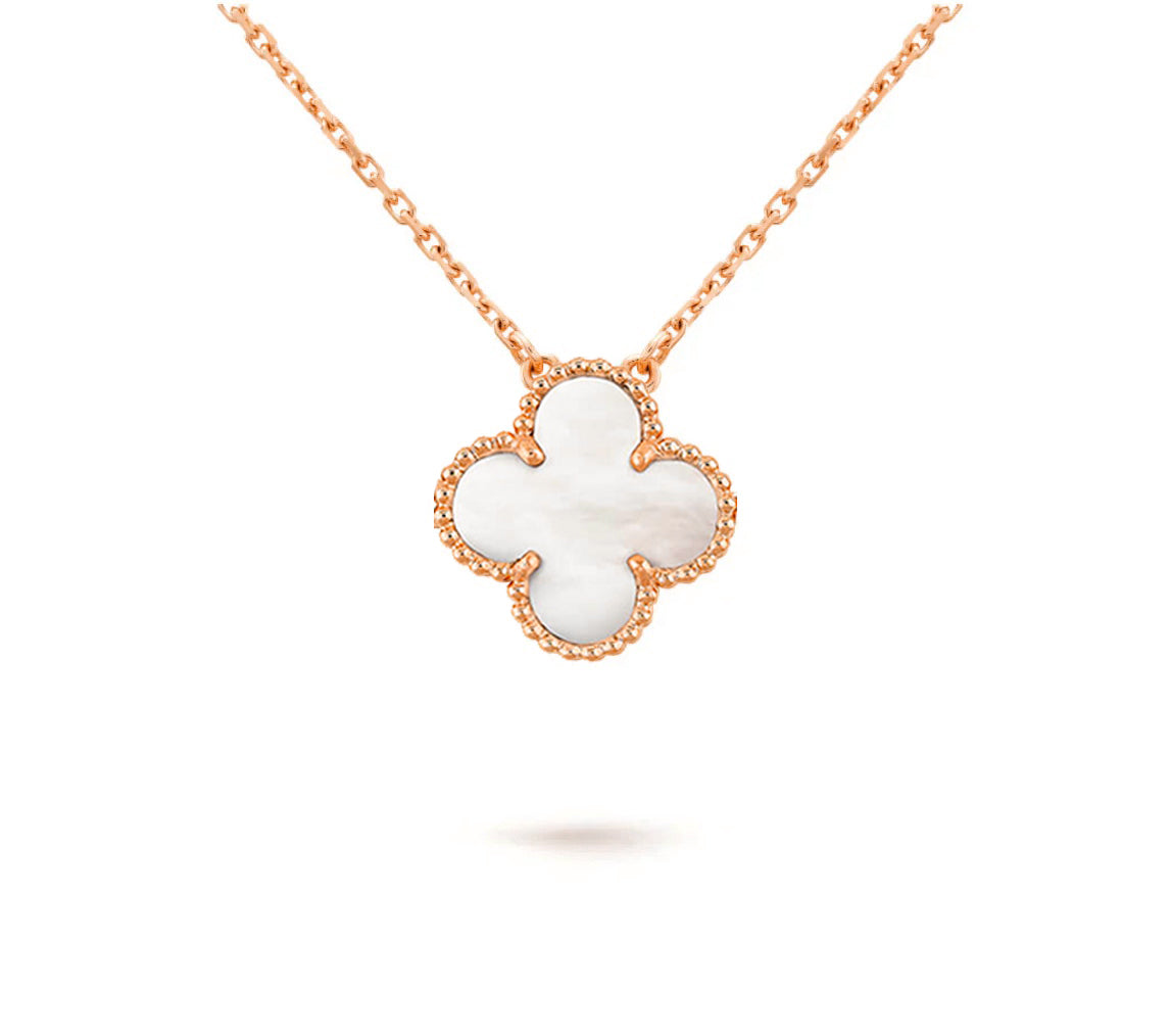 [Leaves]15MM CLOVER FLOWER PENDANT NECKLACE COLLECTION