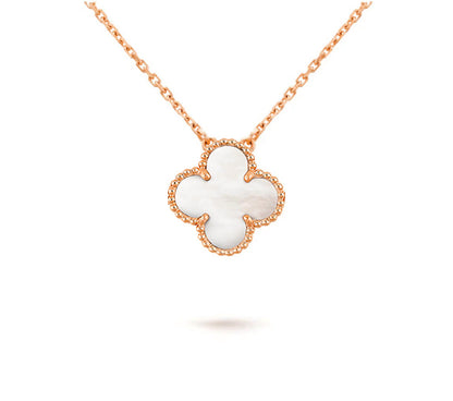[Leaves]15MM CLOVER FLOWER PENDANT NECKLACE COLLECTION