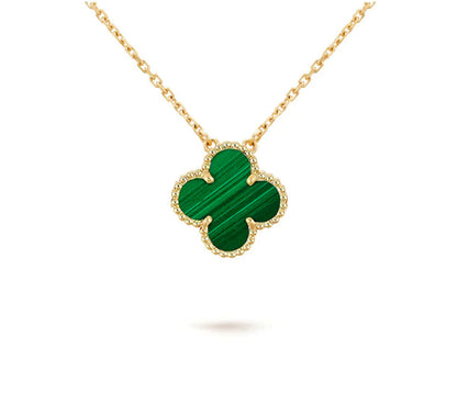 [Leaves]15MM CLOVER FLOWER PENDANT NECKLACE COLLECTION
