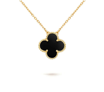 [Leaves]15MM CLOVER FLOWER PENDANT NECKLACE COLLECTION