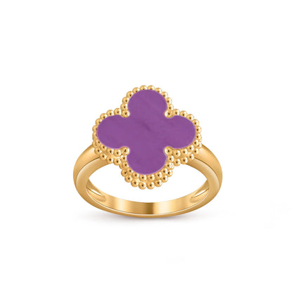 [Leaves]LUCKY CLOVER VINTAGE GOLD RING COLLECTION