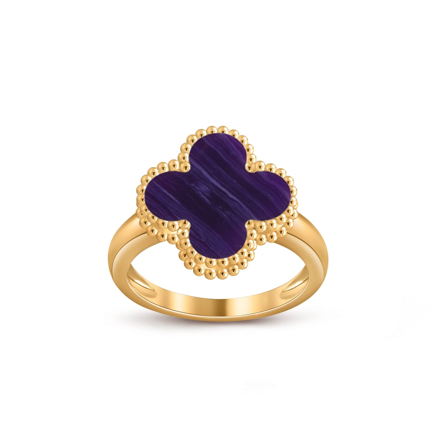 [Leaves]LUCKY CLOVER VINTAGE GOLD RING COLLECTION
