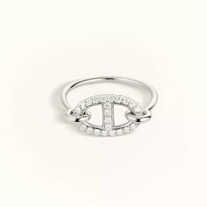 [Leaves]RONDE SMALL SILVER DIAMOND RING