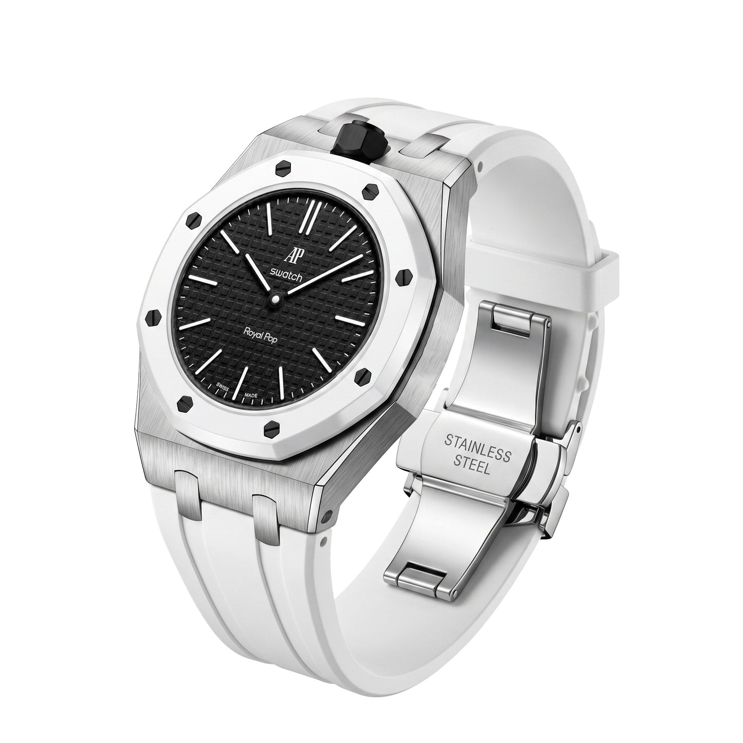 [Leaves]Royal Oak Pop Exclusive Steel Case & Silicone Strap With Cradle