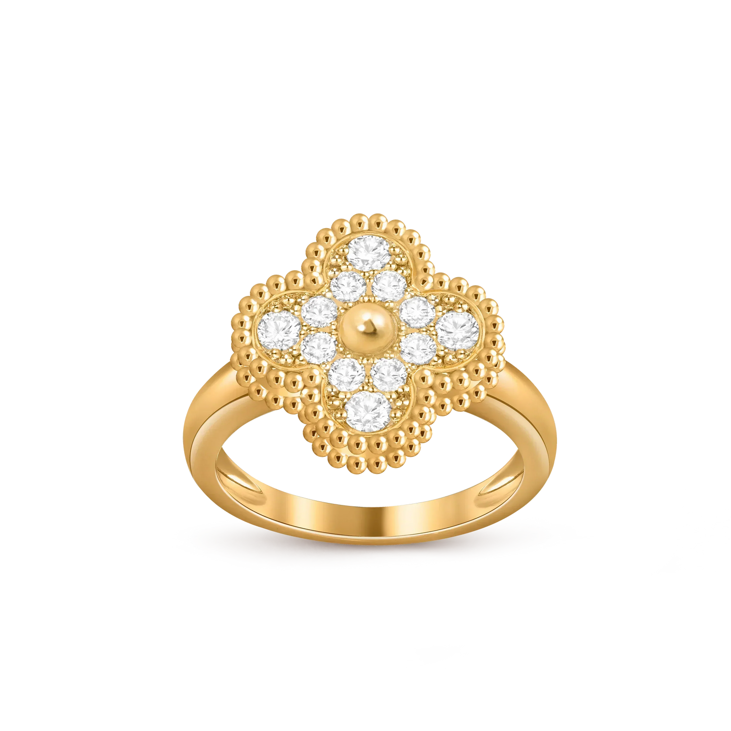 [Leaves]LUCKY CLOVER VINTAGE GOLD RING COLLECTION