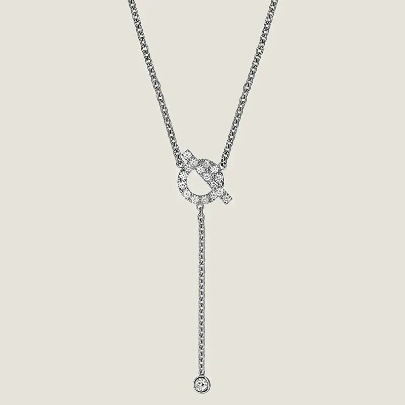 [Leaves]FINESSE SILVER DIAMOND NECKLACE