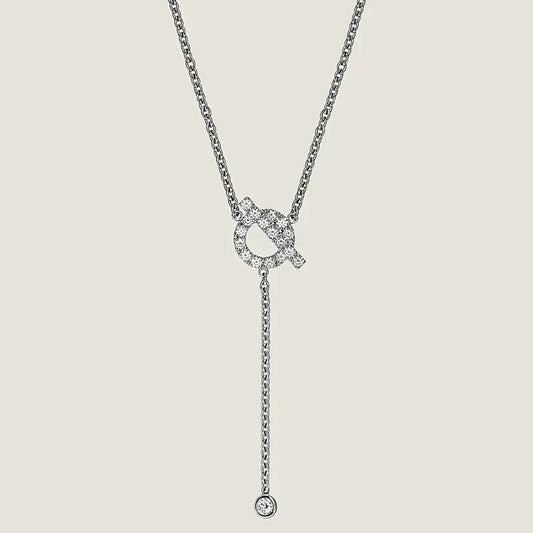 [Leaves]FINESSE SILVER DIAMOND NECKLACE