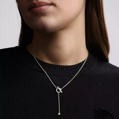 [Leaves]FINESSE SILVER DIAMOND NECKLACE