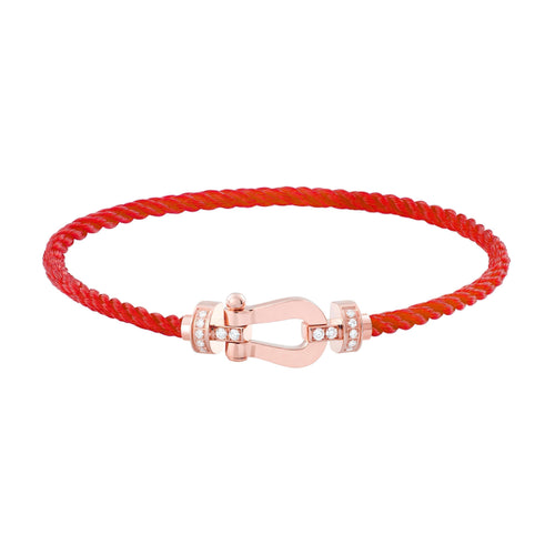 [Leaves]FORCE 10 HALF DIAMOND PINK GOLD RED CORDERI LARGE AND MEDIUM MODEL