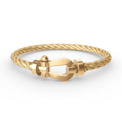 [Leaves]FORCE LARGE HORSESHOE BRACELET - GOLD