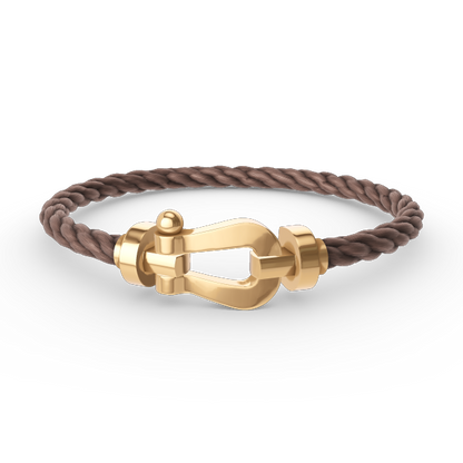 [Leaves]FORCE LARGE HORSESHOE BRACELET - GOLD