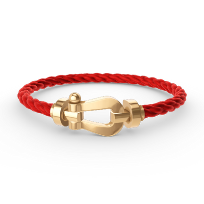 [Leaves]FORCE LARGE HORSESHOE BRACELET - GOLD