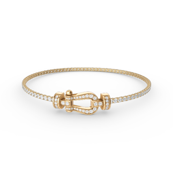 [Leaves]FORCE  HORSESHOE  DIAMOND TENNIS BRACELET