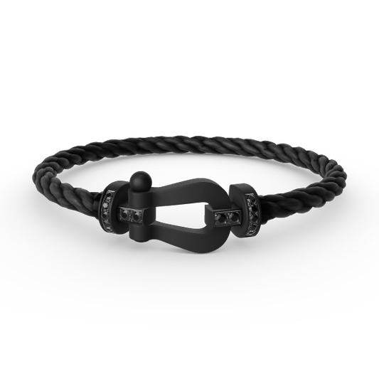 [Leaves]FORCE LARGE SERIES BLACK SAMURAI BRACELET