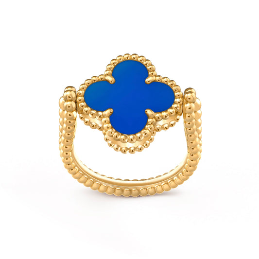 [Leaves]LUCKY CLOVER GOLD REVERSIBLE RING