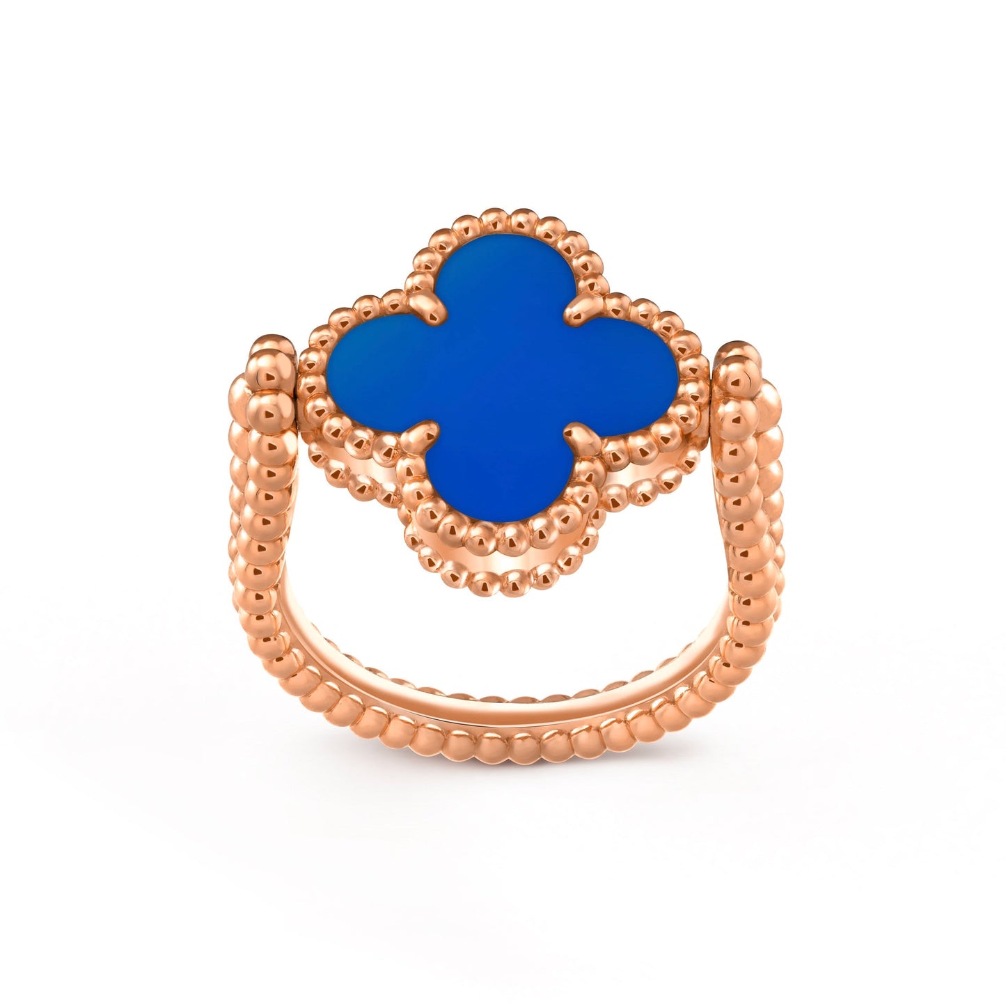 [Leaves]LUCKY CLOVER ROSE GOLD REVERSIBLE RING