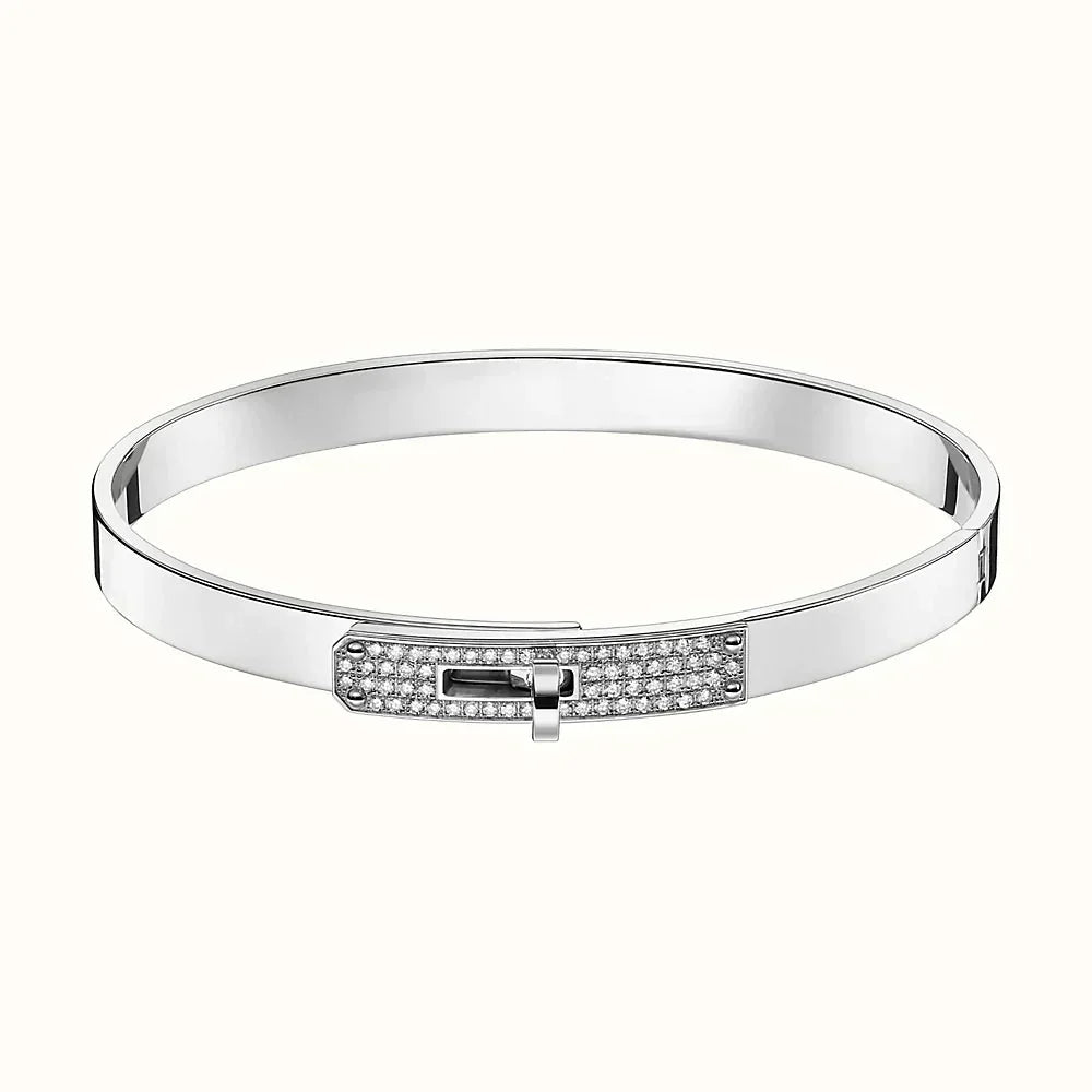 [Leaves]KELLY SILVER DIAMOND BRACELET