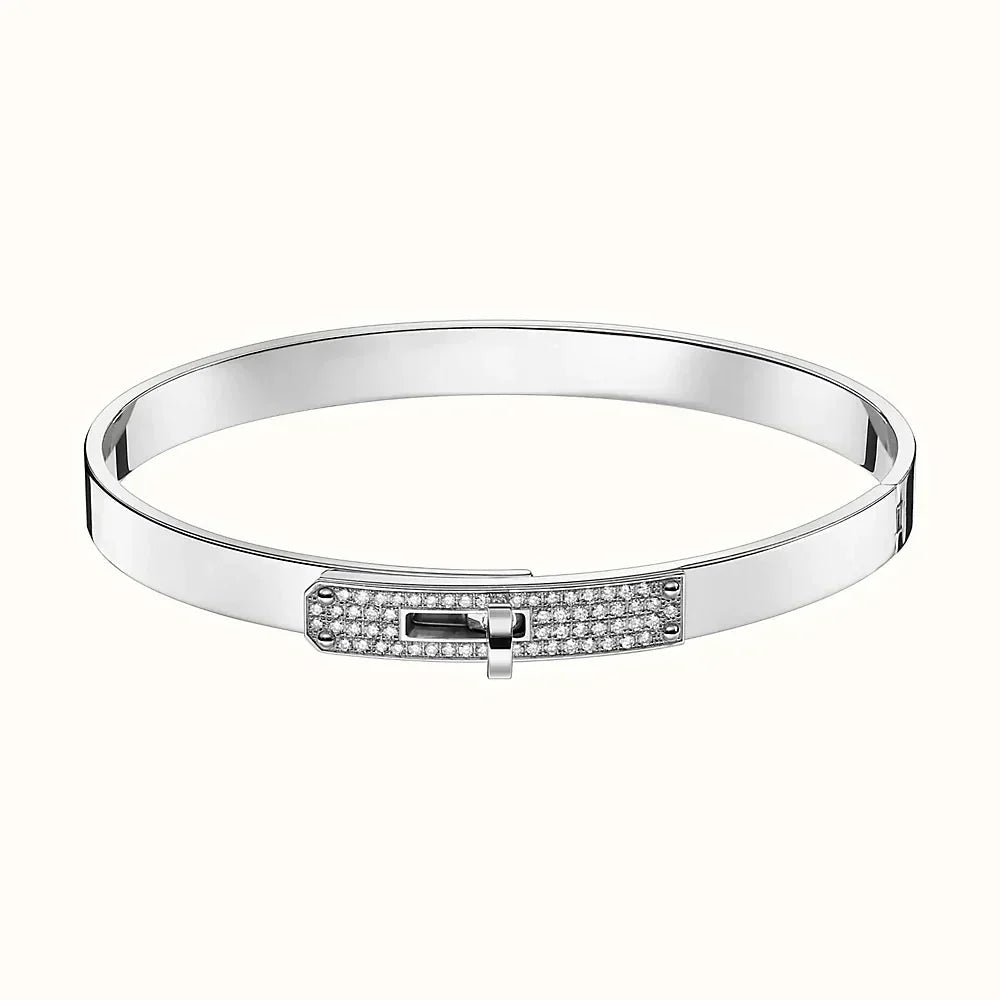 [Leaves]KELLY SILVER DIAMOND BRACELET