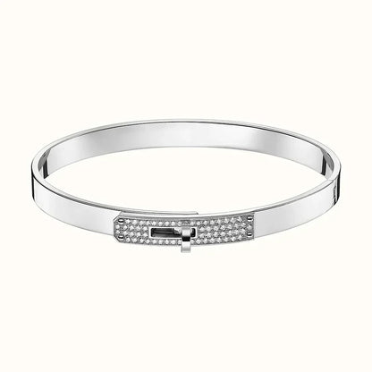 [Leaves]KELLY SILVER DIAMOND BRACELET