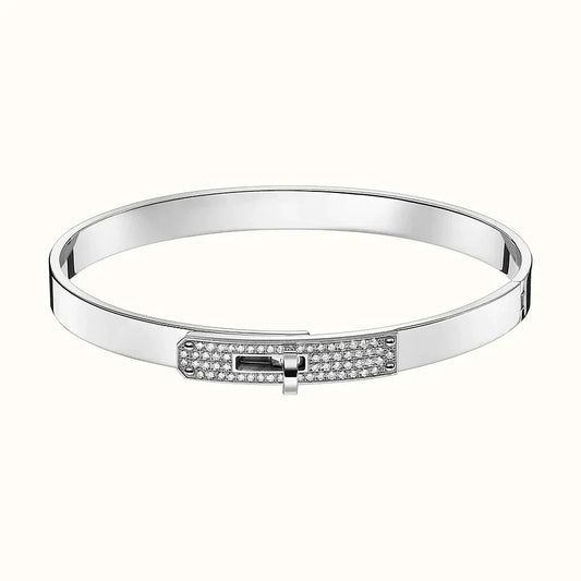 [Leaves]KELLY SILVER DIAMOND BRACELET