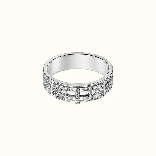 [Leaves]KELLY SILVER DIAMOND RING