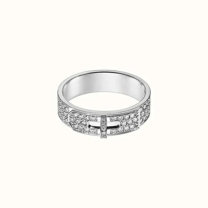 [Leaves]KELLY SILVER DIAMOND RING
