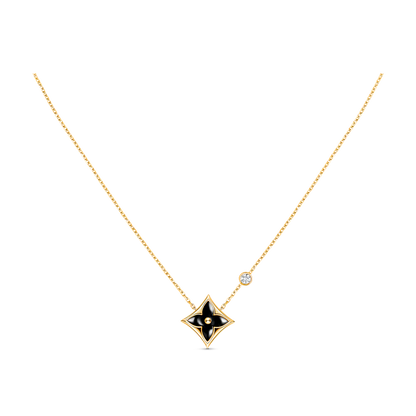 [Leaves]STAR BLACK MOP NECKLACE