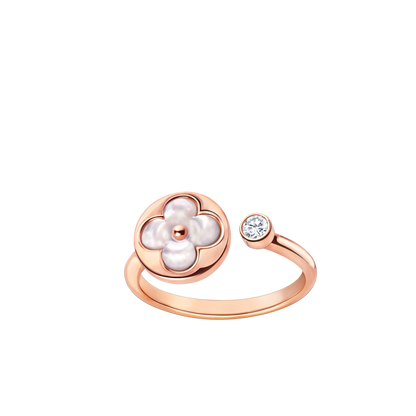 [Leaves]SUN 1 DIAMOND PINK MOP RING