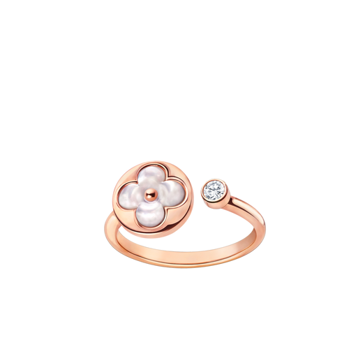 [Leaves]SUN 1 DIAMOND PINK MOP RING