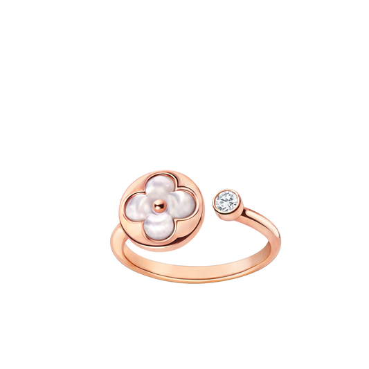 [Leaves]SUN 1 DIAMOND PINK MOP RING