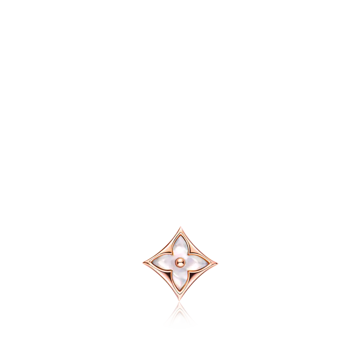 [Leaves]STAR MOP ROSE GOLD EARRINGS