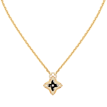 [Leaves]STAR PEDANT ROSE GOLD DIAMOND NECKLACE