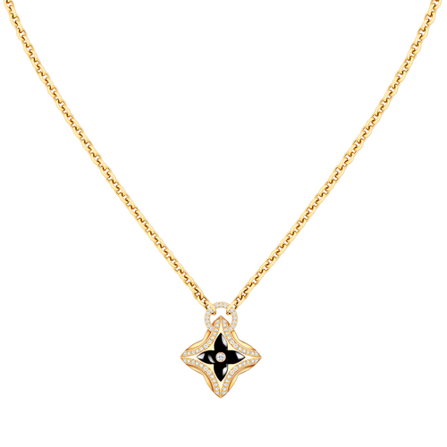 [Leaves]STAR PEDANT ROSE GOLD DIAMOND NECKLACE