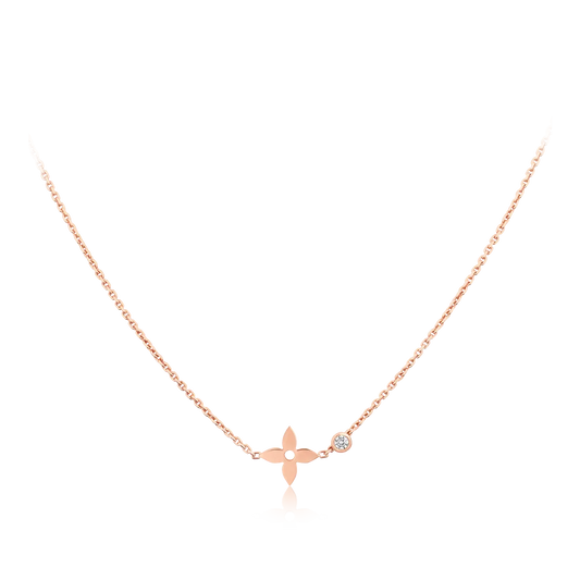 [Leaves]BLOSSOM PENDANT ROSE GOLD AND DIAMOND