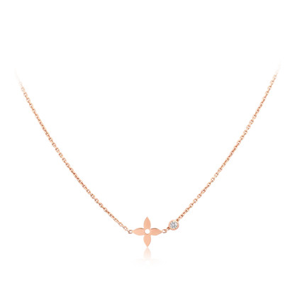 [Leaves]BLOSSOM PENDANT PINK GOLD AND DIAMOND