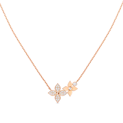 [Leaves]STAR BLOSSOM NECKLACE ROSE GOLD DIAMONDS