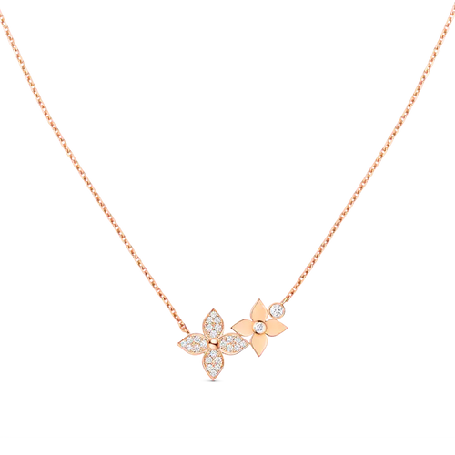 [Leaves]STAR BLOSSOM NECKLACE ROSE GOLD DIAMONDS