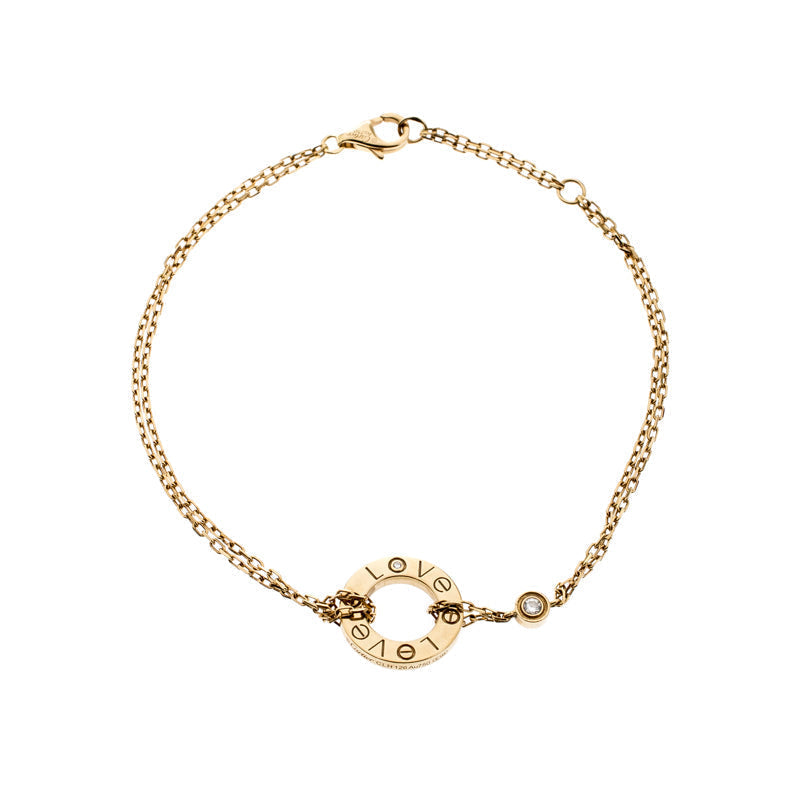 [Leaves]LOVE BRACELET 2 DIAMOND