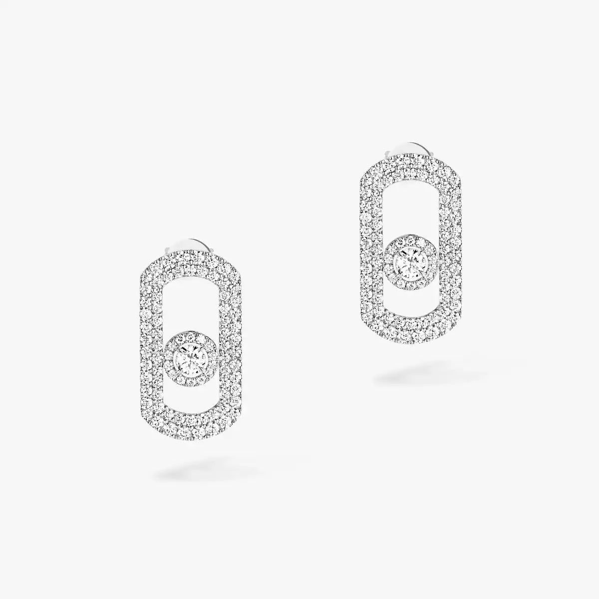 [Leaves]SO MOVE PAVÉ DIAMOND EARRINGS