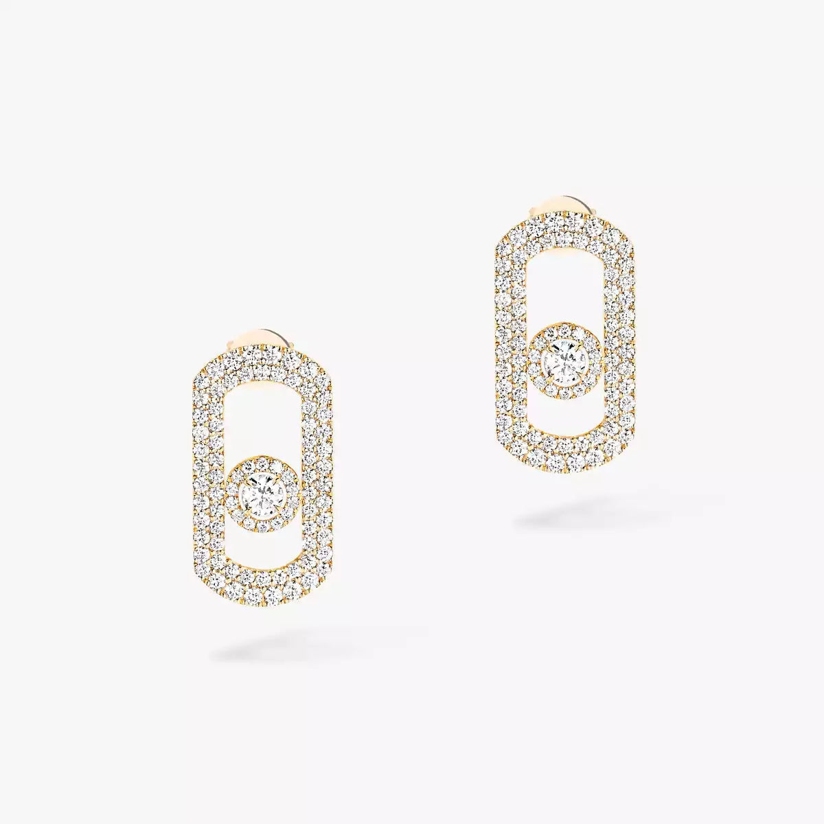 [Leaves]SO MOVE PAVÉ DIAMOND EARRINGS