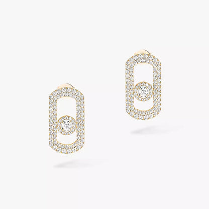 [Leaves]So Move Pave_-Set Diamond Earrings in Silver