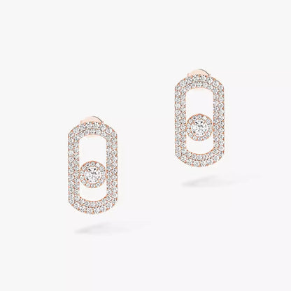[Leaves]SO MOVE PAVÉ DIAMOND EARRINGS