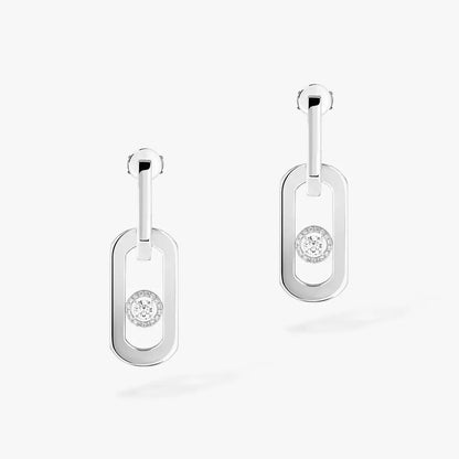 [Leaves]SO MOVE XL DIAMOND PENDANT EARRINGS